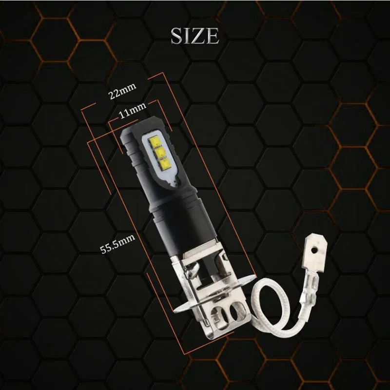 High Power Fog Light Bulb – H1 H3 6500K White Aluminum Lamp