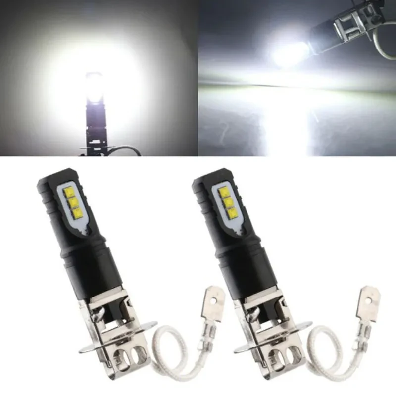 High Power Fog Light Bulb – H1 H3 6500K White Aluminum Lamp