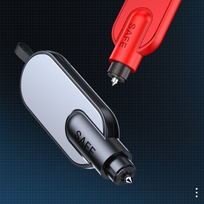 LifeSaver Car Escape Tool – Keychain Glass Breaker & Cutter