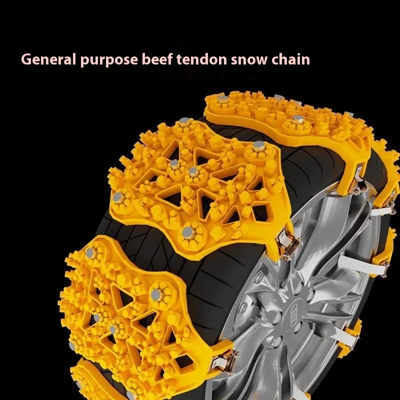 Non-Slip Snow Chains for Car SUV – Ice & Snow Tire Traction Set