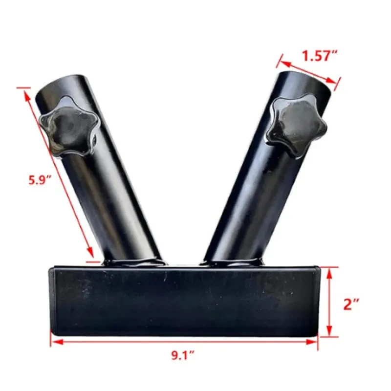 Suspension Flagpole Bracket for Car, Truck, RV – Steel Double Tube
