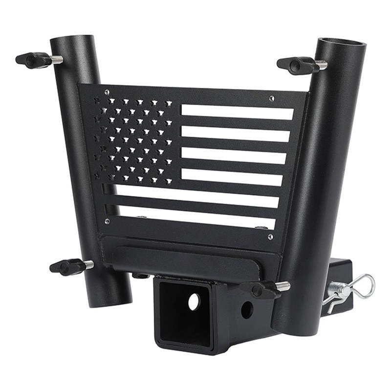 Suspension Flagpole Bracket for Car, Truck, RV – Steel Double Tube