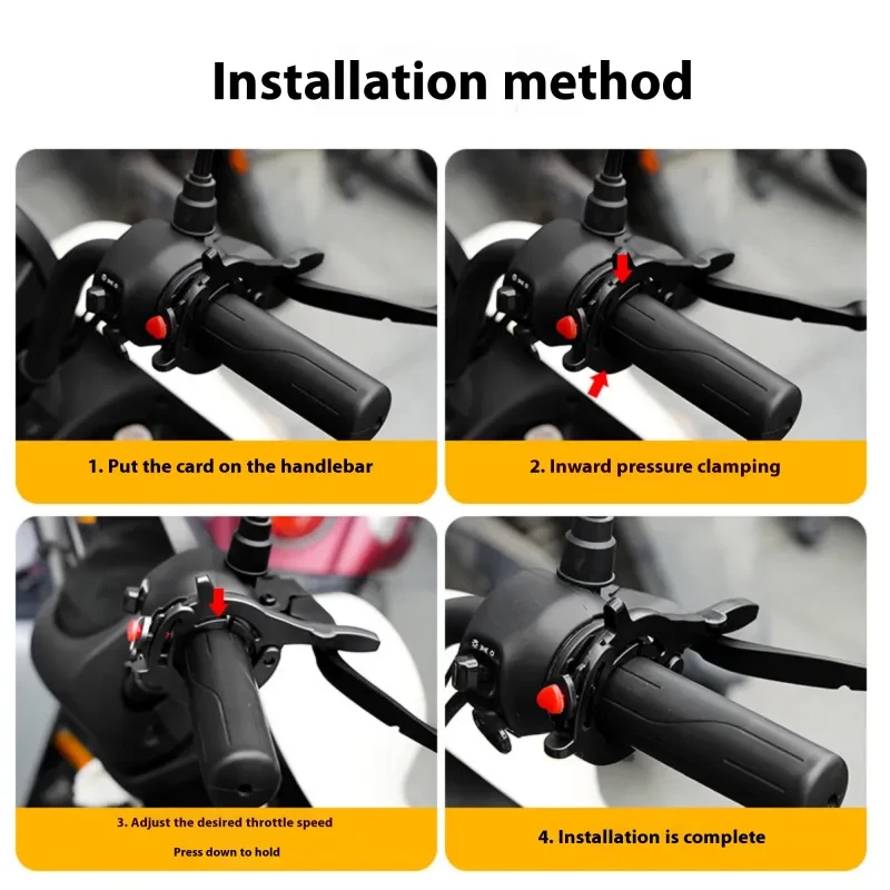Universal Cruise Control Throttle Clip for E-Bikes & Motorcycles