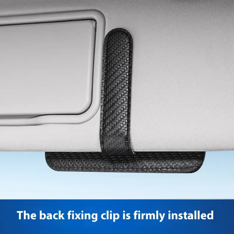 Augeny Car Sun Visor Organizer – PU Storage for Docs, Cards & Glasses