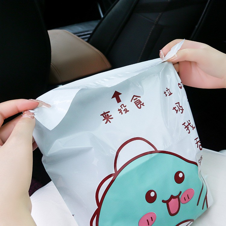Creative Self-Adhesive Car Trash Bags – 15PCS Leakproof Disposable Set