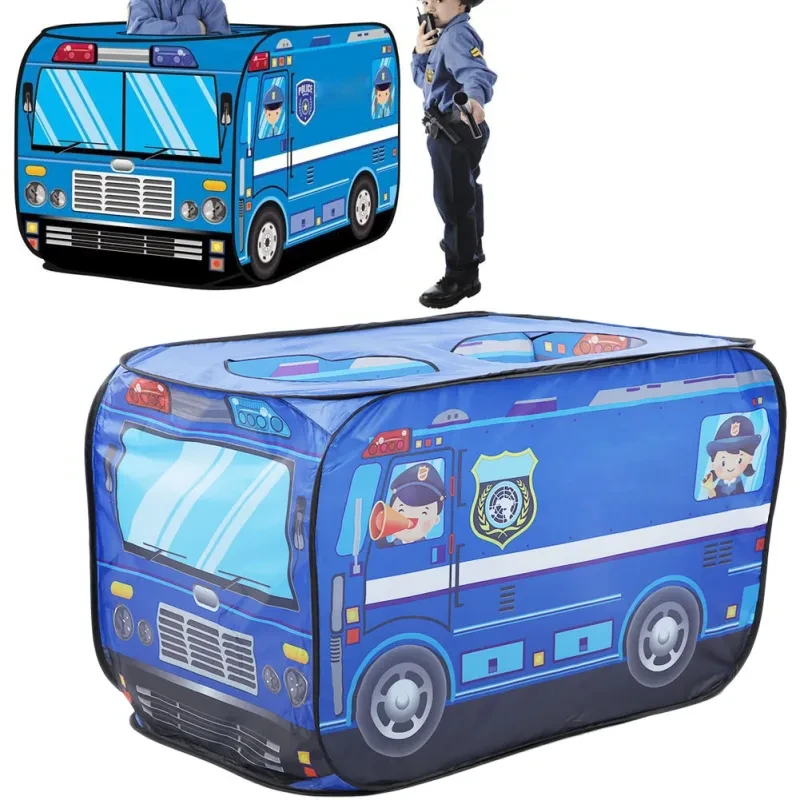 Ice Cream Truck & Policeman Bus Foldable Play Tent