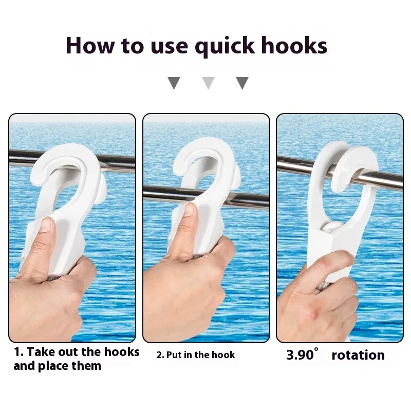 Quick-Release Marine Hook for Anti-Collision Ball – Boat Accessory