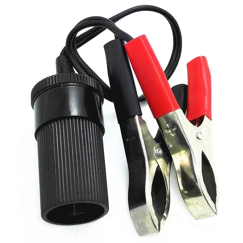 12V Battery Clip to Cigarette Lighter Adapter – 120W Power Output