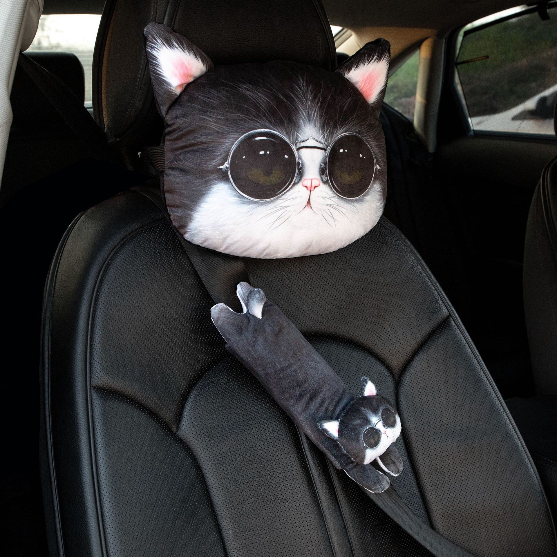 Cartoon Car Seat Belt Shoulder Pad – Soft Safety Strap Cover