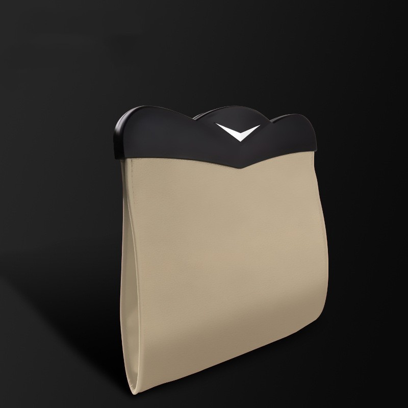 Vesone LED Car Trash Bag – Foldable PU Leather Hanging Bin