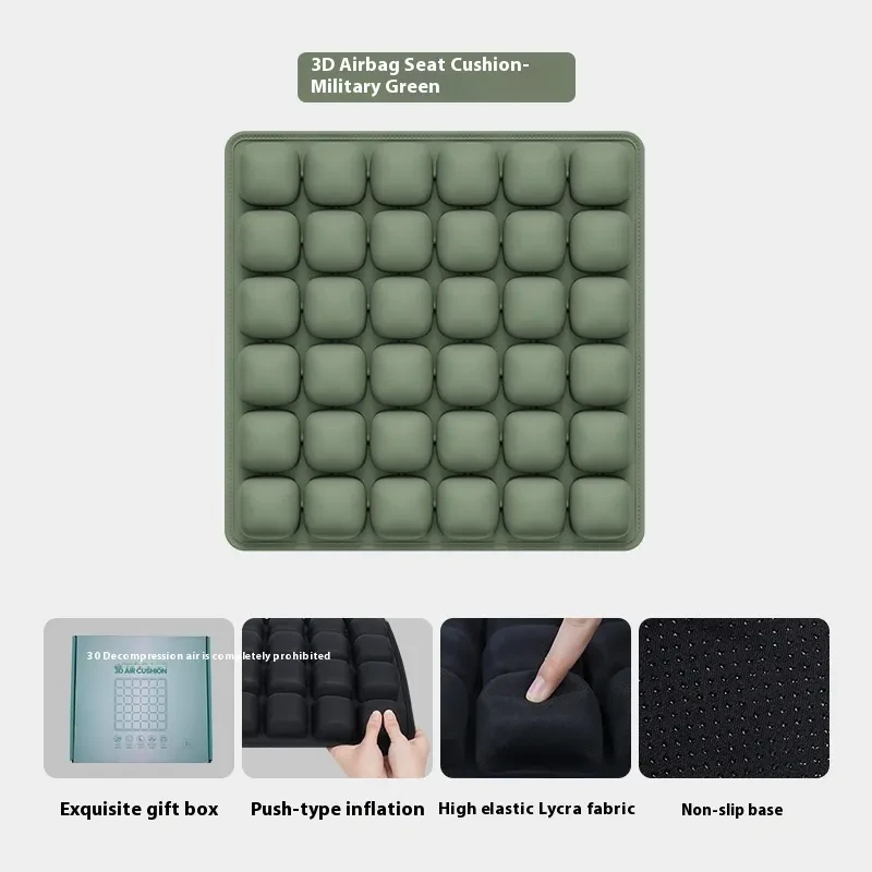 3D Air Cushion for Car & Wheelchair – Breathable, Anti-Pressure Pad