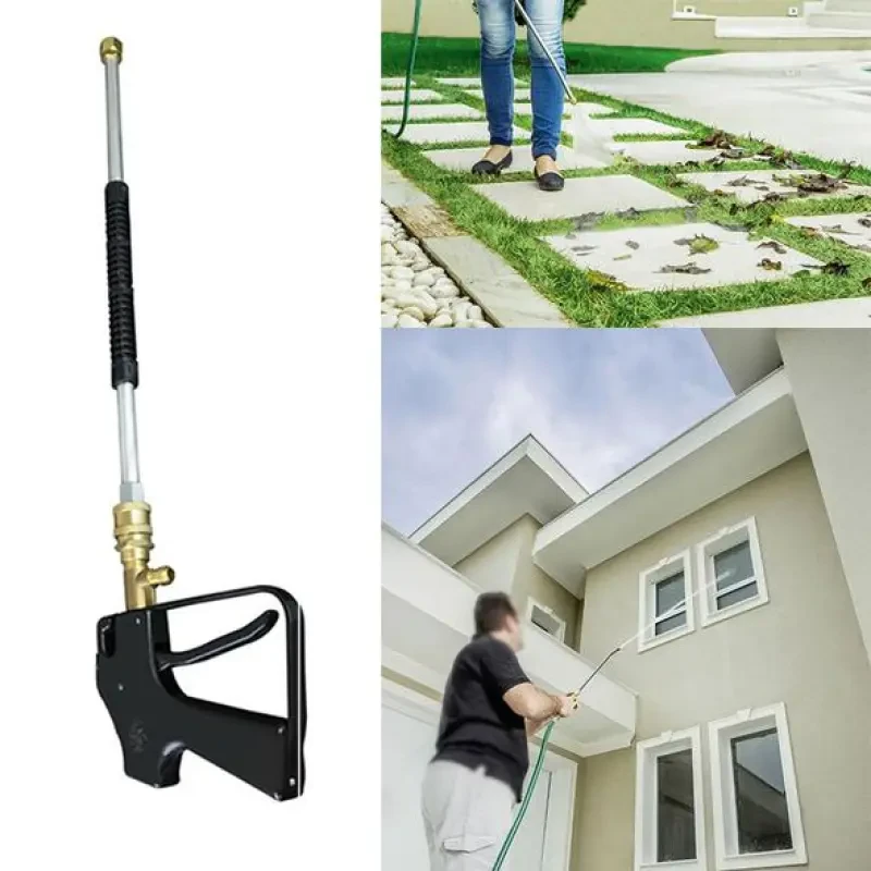 High-Pressure Copper Water Gun β Long Nozzle for Car & Garden Use