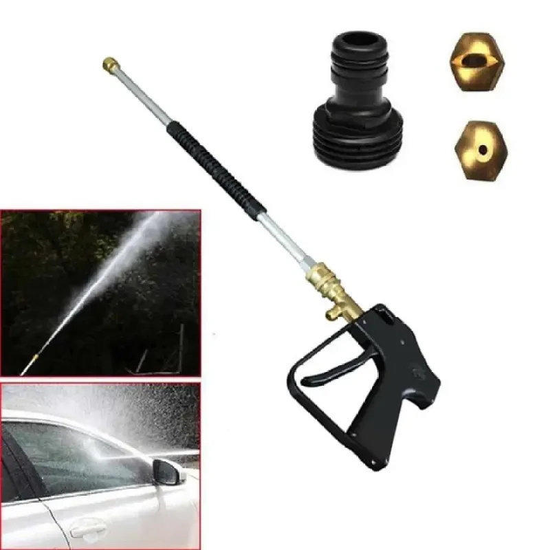High-Pressure Copper Water Gun β Long Nozzle for Car & Garden Use