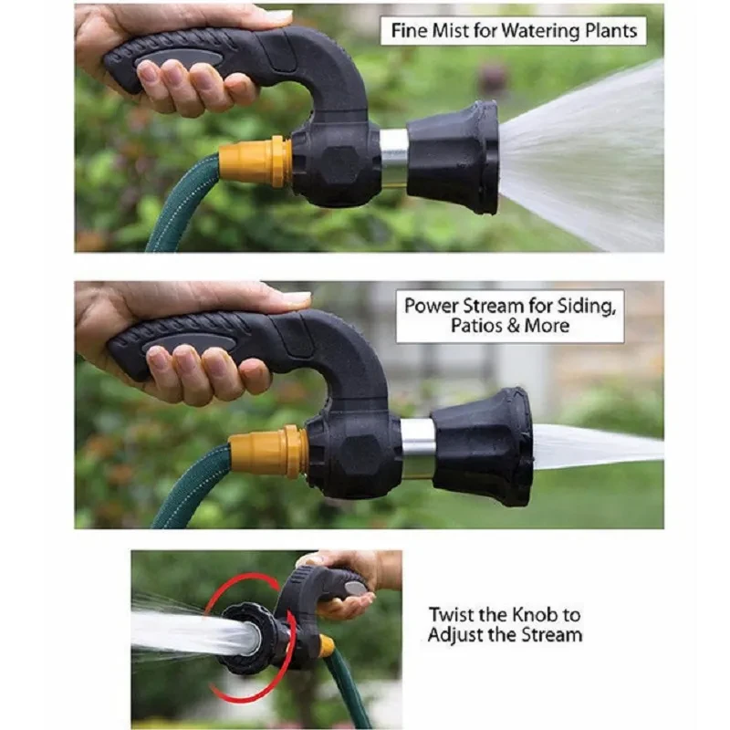 Mighty Power Hose Blaster – 5-Mode Fireman Nozzle for Car & Lawn