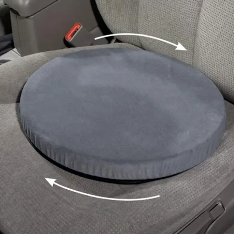 ErgoSpin 360 Swivel Car Cushion – Anti-Slip Seat Pad for Back Relief