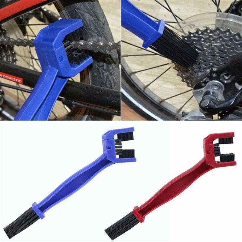 Dual-End Chain Cleaning Brush for Motorcycle & Bicycle Maintenance