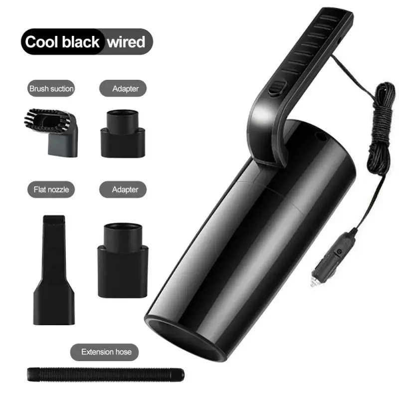 DustRider 120W Car Vacuum – Dual Mode Wet/Dry Cleaning