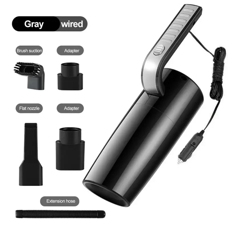 DustRider 120W Car Vacuum – Dual Mode Wet/Dry Cleaning