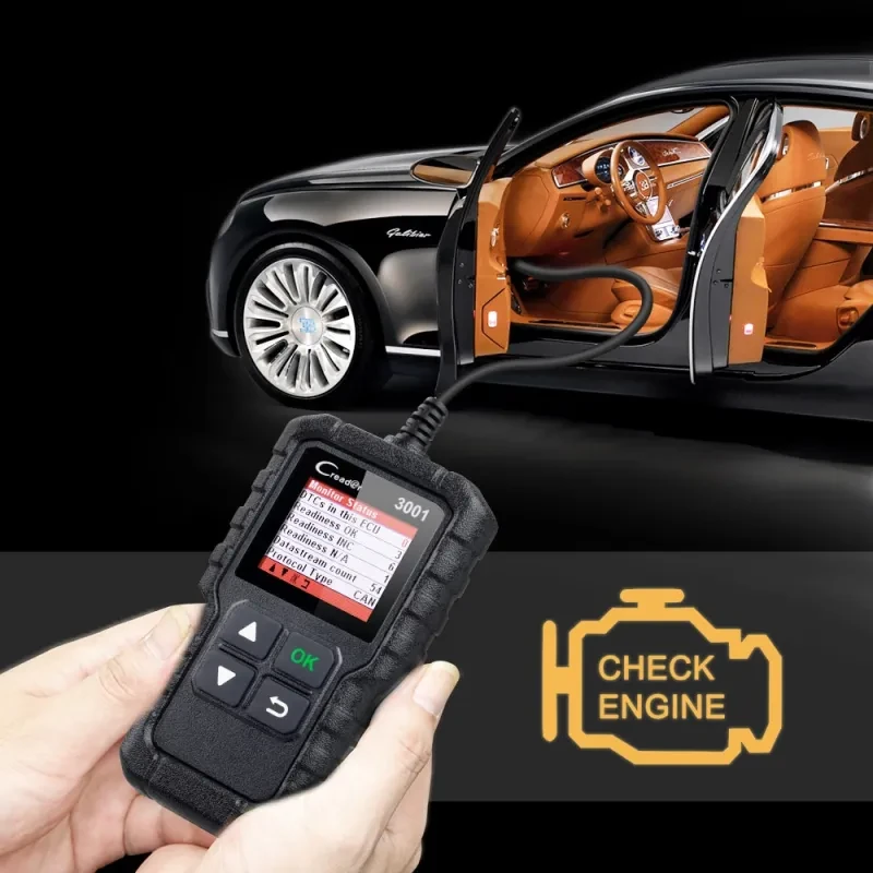 Launch CR3001 OBD2 Code Reader – X431 Auto Diagnostic Scan Tool