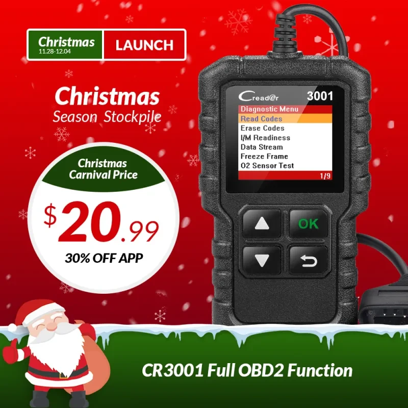 Launch CR3001 OBD2 Code Reader – X431 Auto Diagnostic Scan Tool