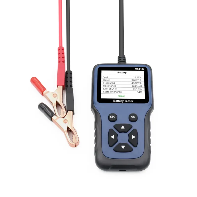 V311B 12V Car Battery Tester β Cold Crank Analyzer & Diagnostic Tool