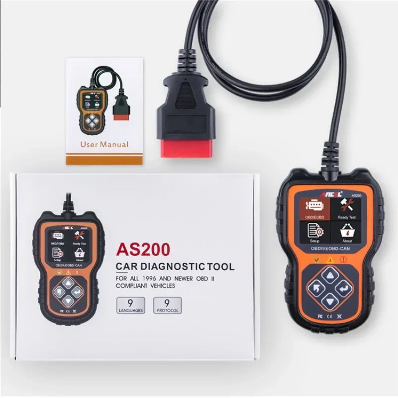 Ancel AS200 OBD2 Scanner – Multilingual Car Diagnostic Tool