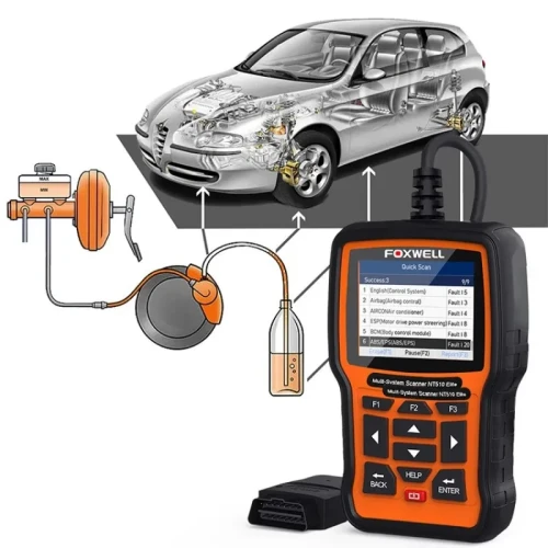 Foxwell NT510 Diagnostic Tool – OBD2 ABS SRS Reset & Bi-Directional Scanner