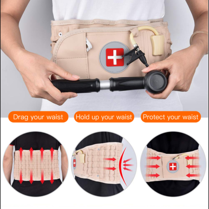 Lumbar Air Traction Belt – Magnetic Back Support & Pain Relief