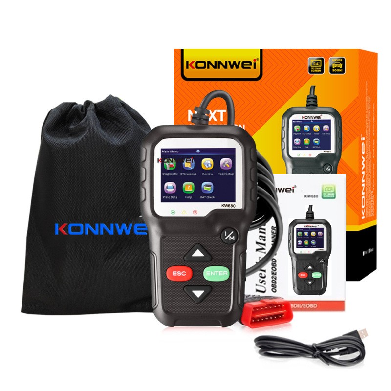 KONNWEI OBD2 Car Scanner – Auto Diagnostic Tool for 12V Vehicles