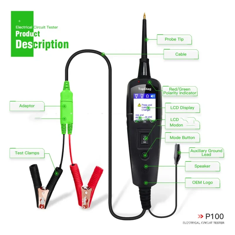 HNXNR P100 Power Probe Circuit Tester β Automotive Diagnostic Tool