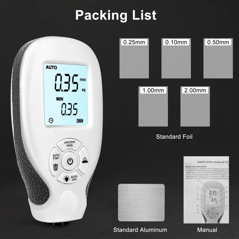 Paint Film Thickness Meter – Coating Layer Measurement Tool