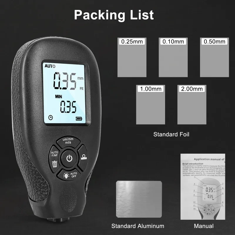 Paint Film Thickness Meter – Coating Layer Measurement Tool