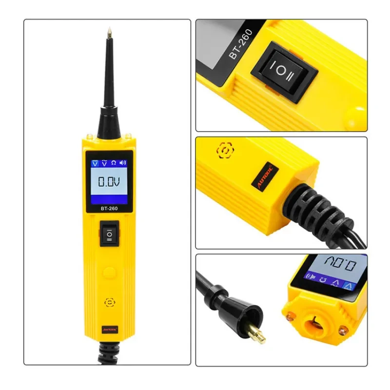 BT260 Automotive Circuit Voltage Tester – LCD Fault Detection Tool