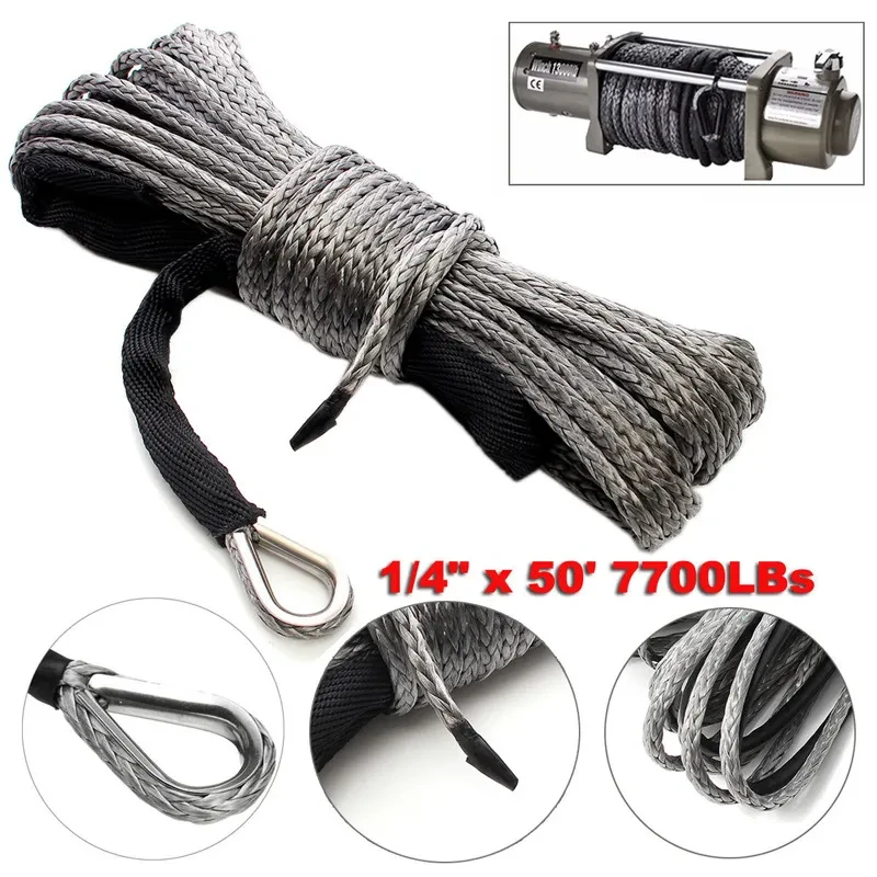 Self-Driving Dyneema Tow Rope 2 Ton Strength – 15M Rescue Cable