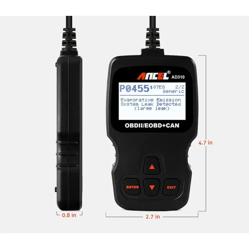 Ancel AD310 OBDII Code Reader – Handheld Engine Diagnostic Tool