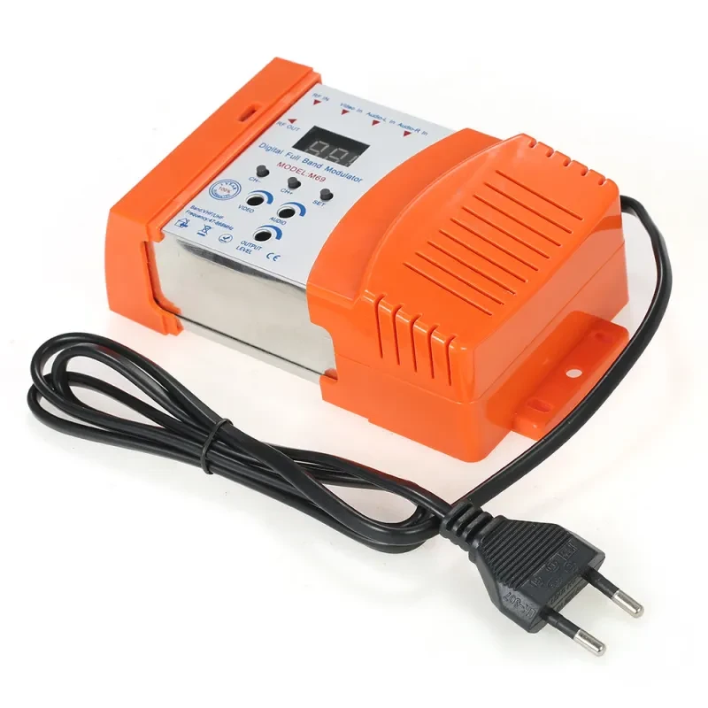 High-Performance Compact RF Modulator – Audio Video to TV Converter Box