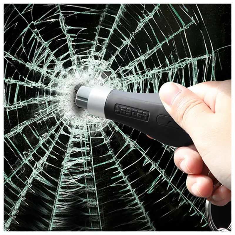Mini Emergency Safety Hammer Keychain – Seatbelt Cutter & Glass Breaker