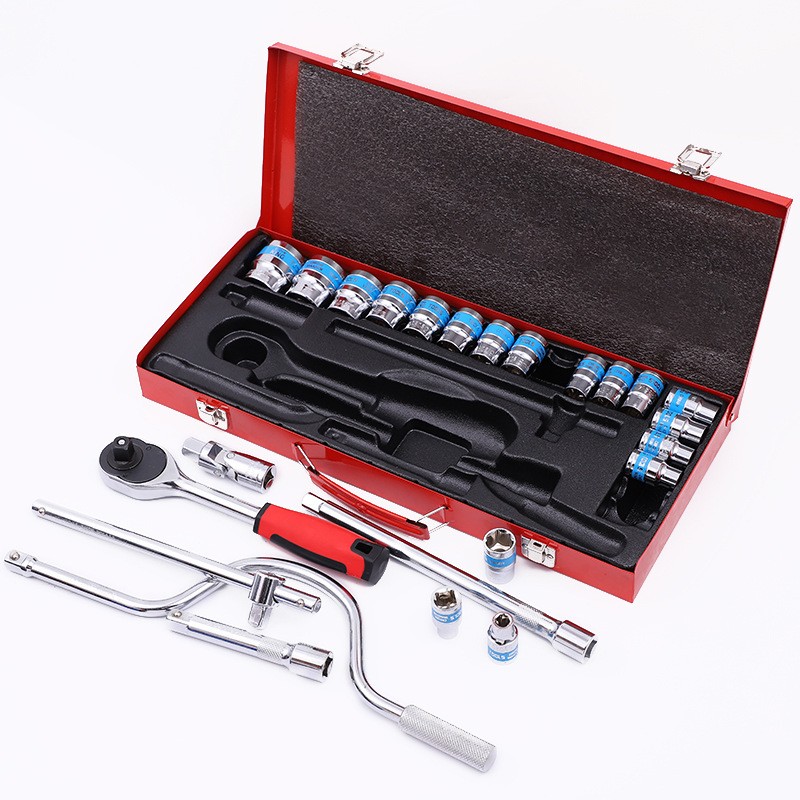 24-Piece Curved Bow Car Repair Wrench Kit – Mechanical Tool Set