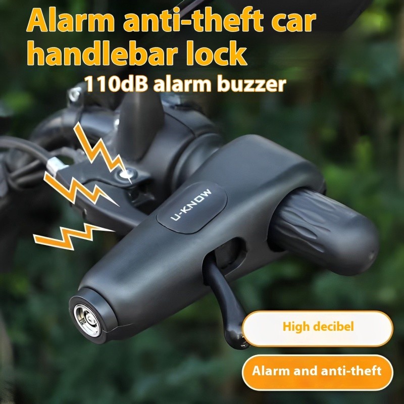 Anti-Theft Handlebar Lock Alarm – For Motorcycles & E-Bikes