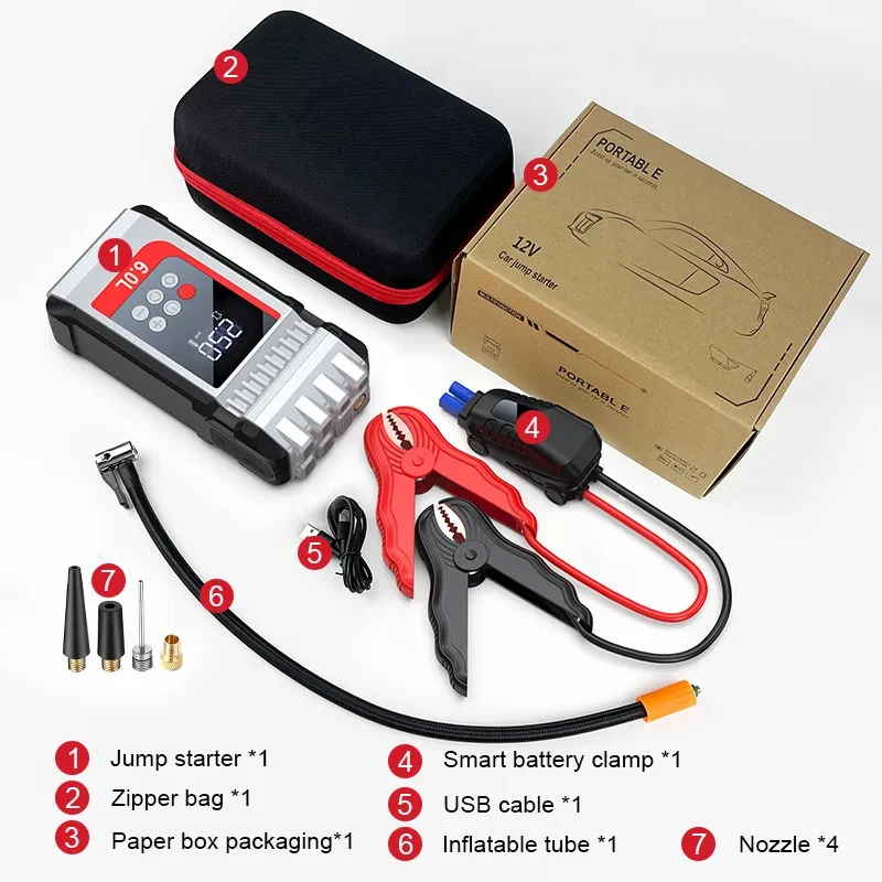 S200 Integrated Emergency Power & Air Pump for Cars