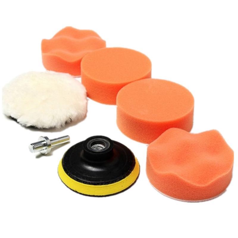 Car Polishing Sponge Set – Flat & Wave Foam Pads Kit