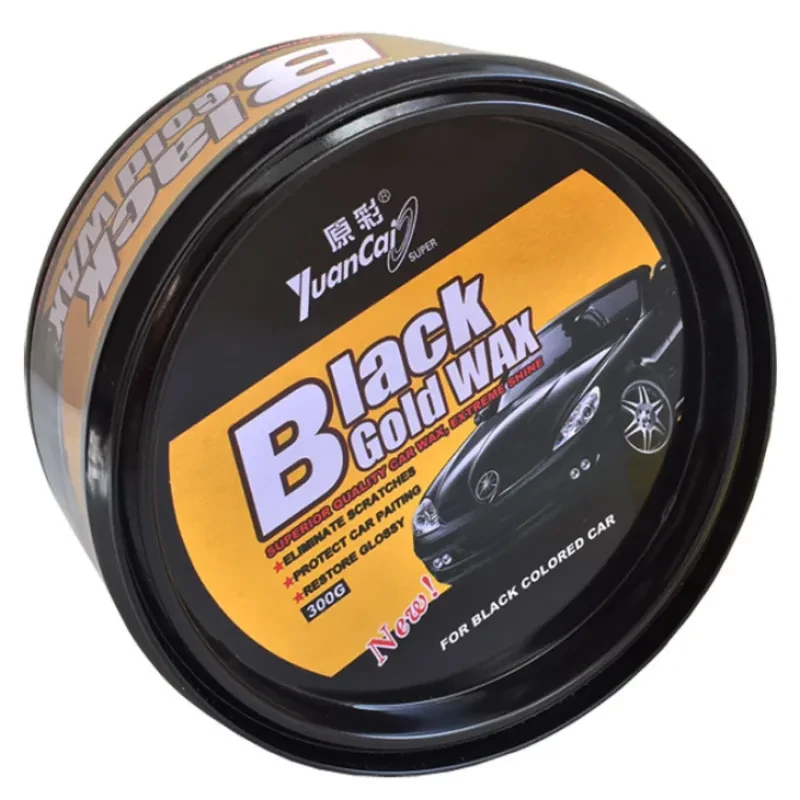 Black Gold Car Wax – 300g Carnauba Polish for Scratch Repair & Shine