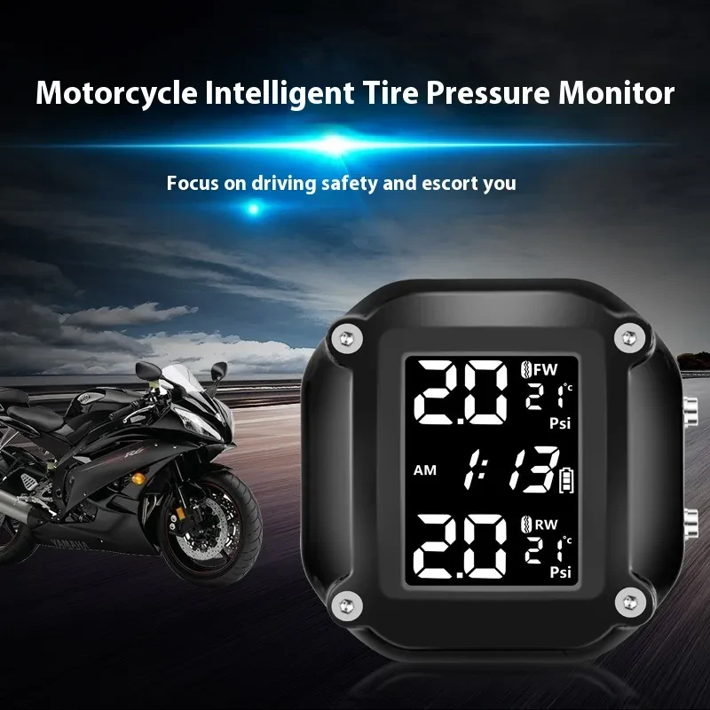 A.I High Precision Motorcycle Tire Pressure Monitor – Waterproof Sensor