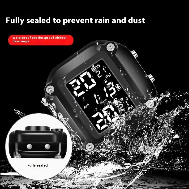 A.I High Precision Motorcycle Tire Pressure Monitor – Waterproof Sensor