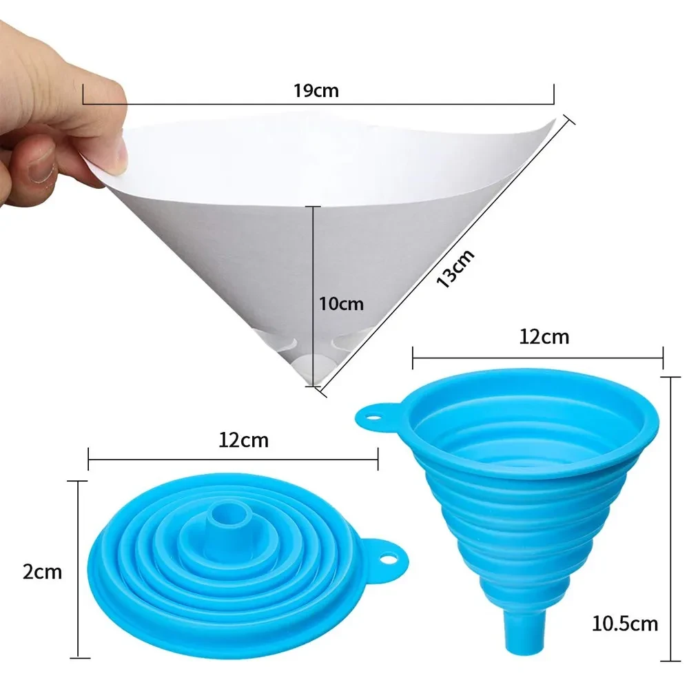 Disposable Paint Sieves with Silicone Filter – 100 Micron Funnel
