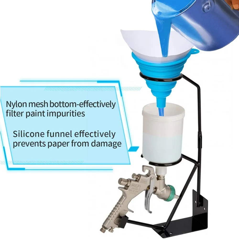 Disposable Paint Sieves with Silicone Filter – 100 Micron Funnel