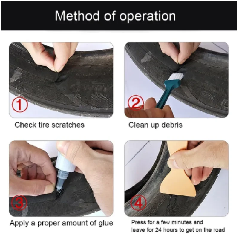 480s Adhesive Car Rubber Tire Glue – Strong Bonding Repair