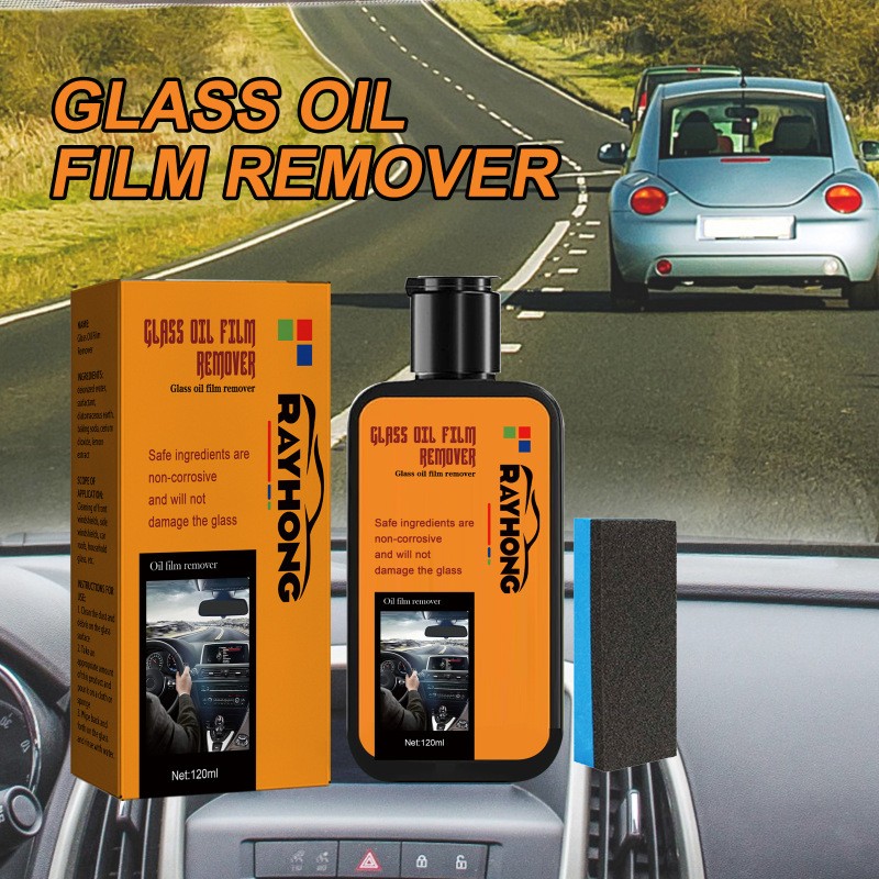 Rayhong ClearView Glass Cleaner – Oil Film & Stain Remover 120ml