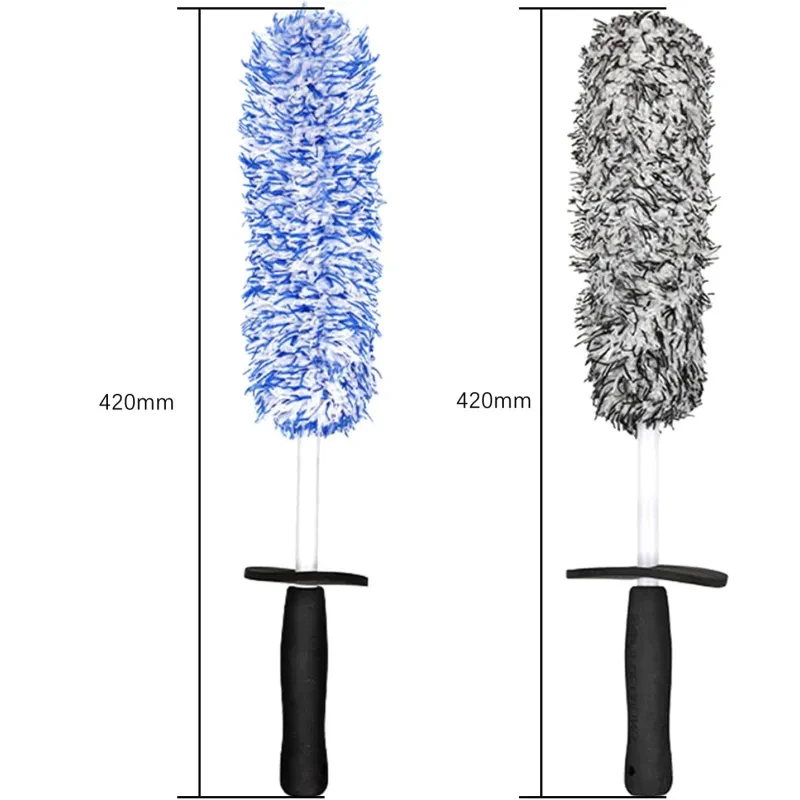 WheelMaster Steel Rim & Hub Cleaning Brush – Blue Microfiber