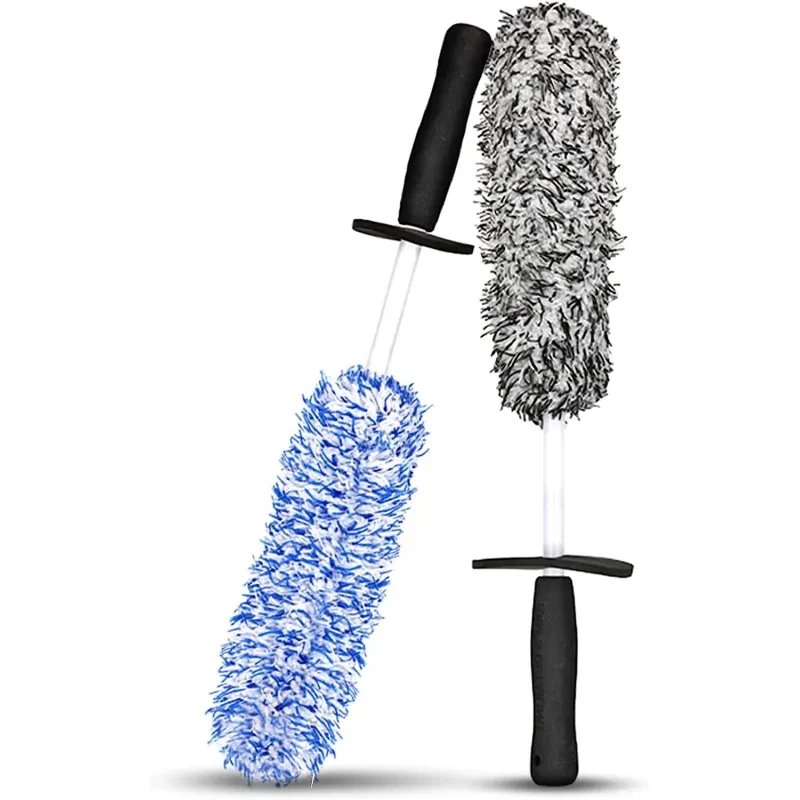 WheelMaster Steel Rim & Hub Cleaning Brush – Blue Microfiber